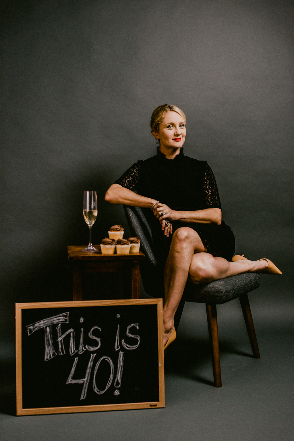 An Indoor Lady - Studio Portrait Photography | Colleen’s “This is 40” - Photo by Erin Holsonback COLLEEN-020-ANINDOORLADY