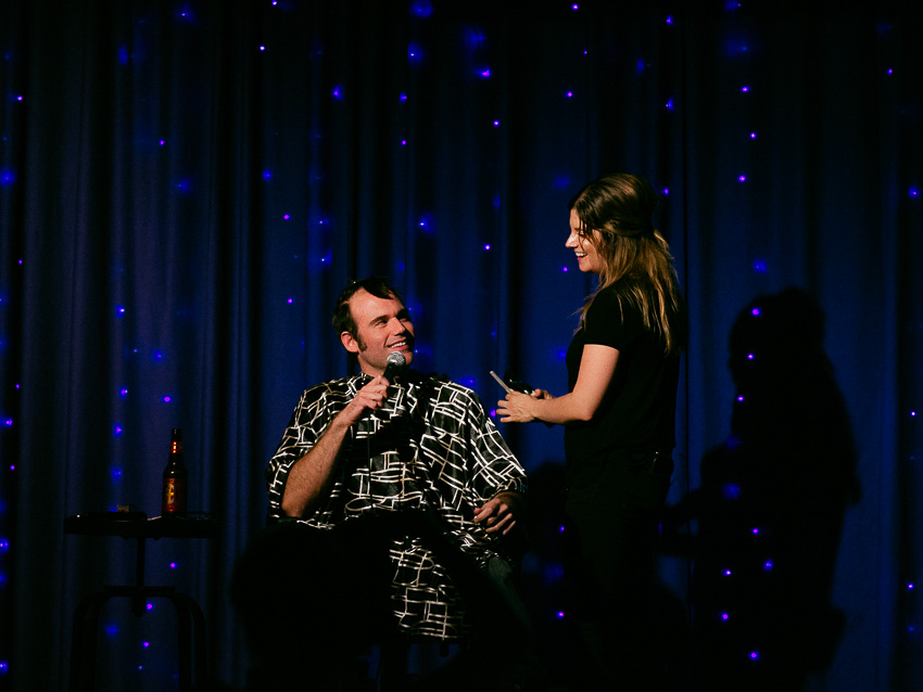 An Indoor Lady - Two Bits: Comedians On Stage Getting Haircuts 20140710-velv-13