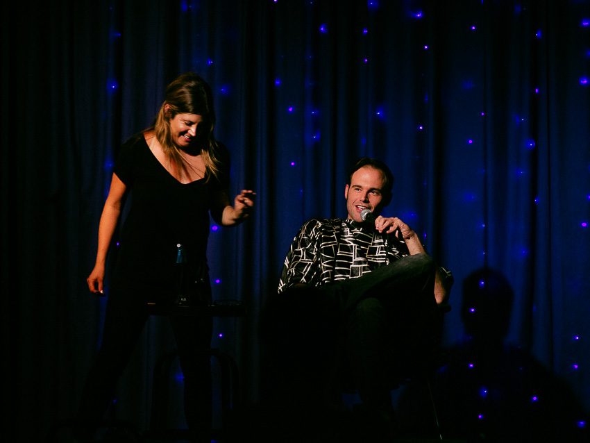 An Indoor Lady - Two Bits: Comedians On Stage Getting Haircuts 20140710-velv-14