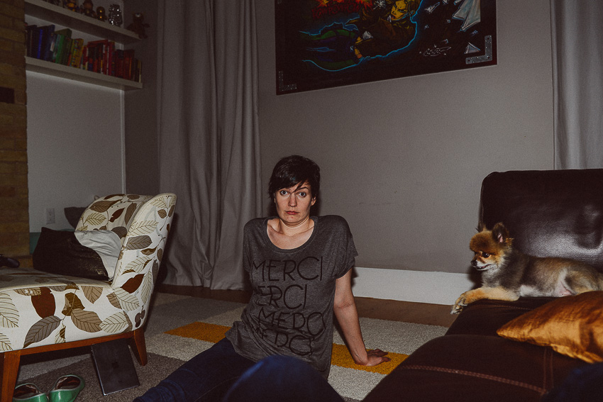 An Indoor Lady - Experimenting with Flash: Remember Photos from the Late 90's? - 20140825-grungetest-04