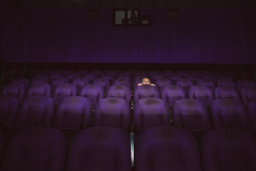 An Indoor Lady - Empty Movie Theater